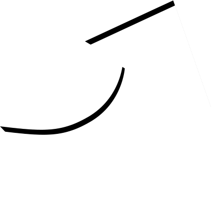 White arrow